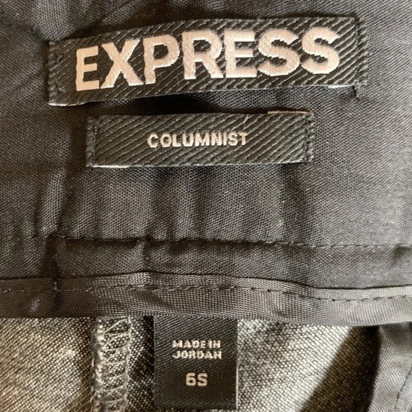 Express Columnist Women’s Grey & Black Career Pant - Picture 3 of 6